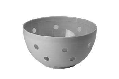 Bicolour salad bowl "Sens" 2 L, smoky gray